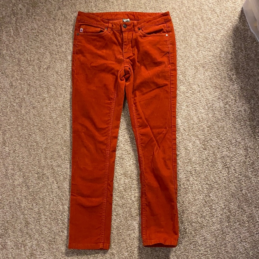 Stio Orange Corduroy Pants